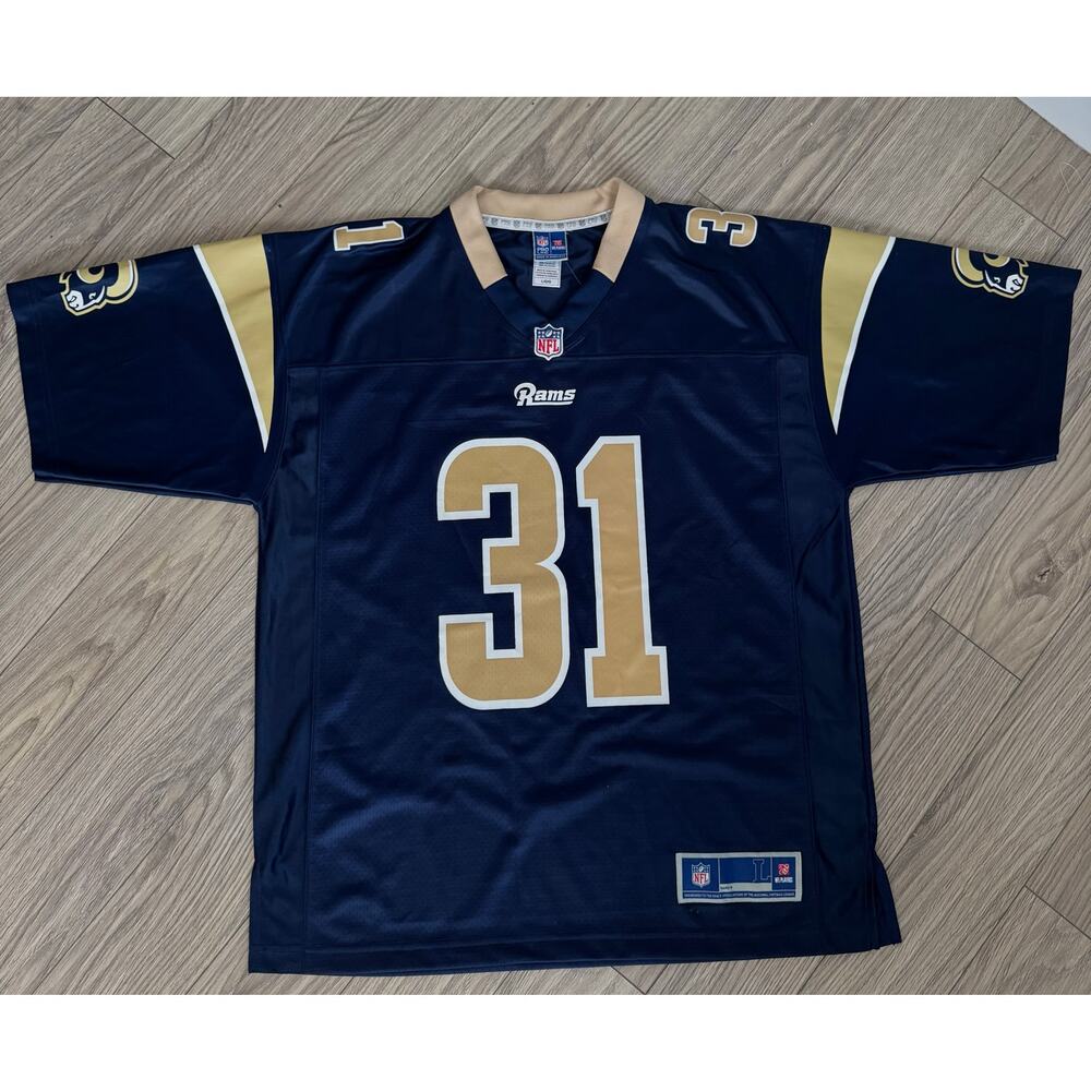 Vintage St. Louis Rams #31 Alexander NFL Jersey Men’s XL Navy Blue Football